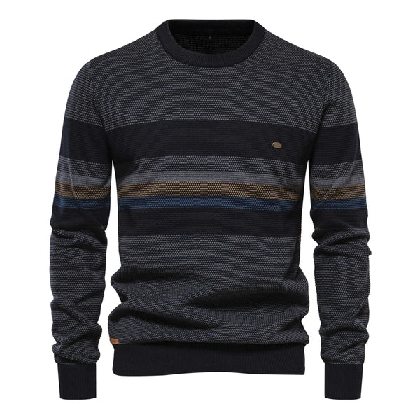 Men's Retro Striped Knitted Sweater